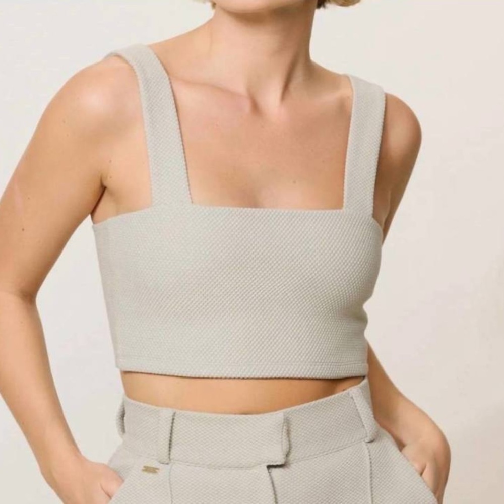 LUNE ACTIVE Moon Classic Bandeau Bra Mirage Grey Size Small